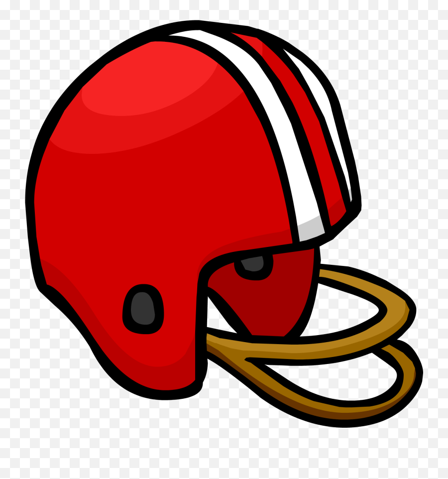 Red Football Clipart - Red Football Helmet Clipart Png,Football Clipart Transparent