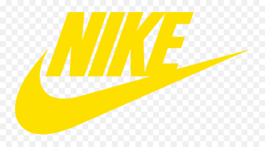 Yellow Nike Logo Png - Logo Nike Png,Nike Logo