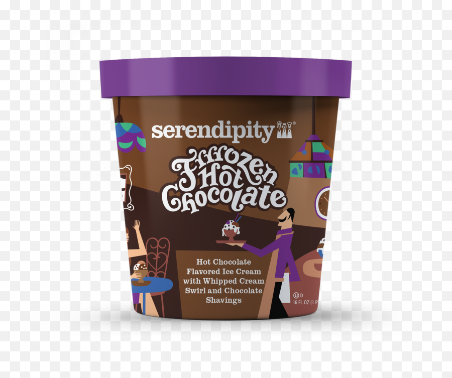 Serendipity Frrrozen Hot Chocolate Ice Cream Pint - Serendipity Frozen Hot Chocolate Ice Cream Png,Hot Cocoa Png