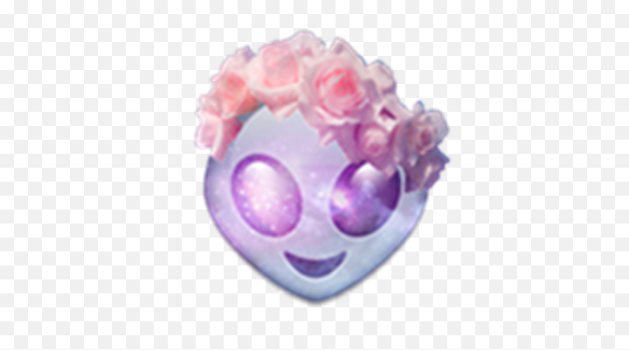 Galaxy Alien Emoji With Flower Crown - Roblox Transparent Roblox Emoji T Shirt Png,Flower Crown Transparent Background