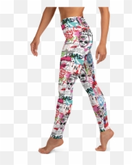 Wild U0027n Out Graffiti Leggings - Capri Pants Png,Grafitti Png