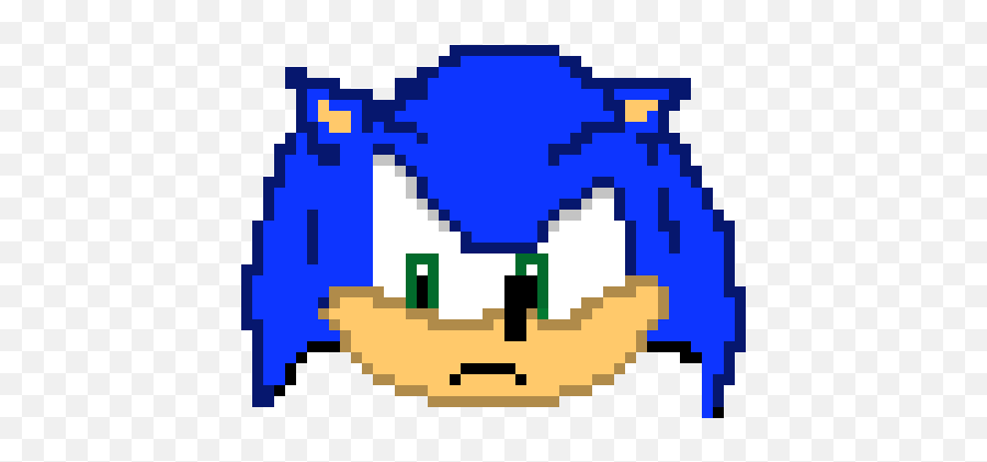 Hedgetale Remastered Mad Sonic Head - Minecraft Deadpool Pixel Art Png,Sonic Head Png