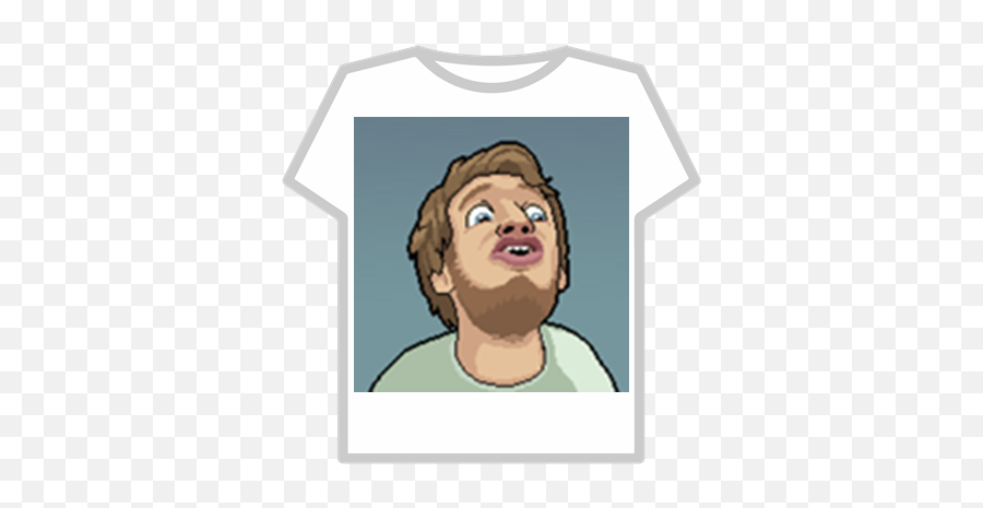 Pewdiepie Face 01 - Roblox Green T Shirt Png,Pewdiepie Face Png