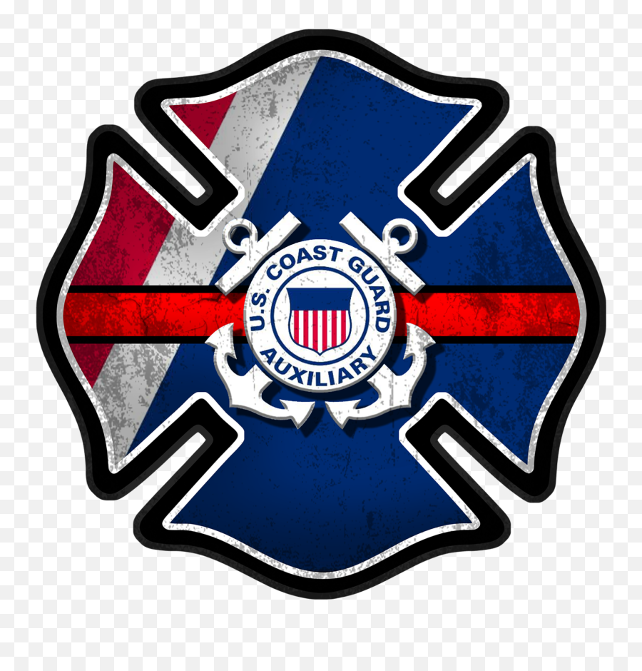 Coast Guard Firefighter - Us Coast Guard Transparent United States Coast Guard Auxiliary Png,Coast Guard Logo Png