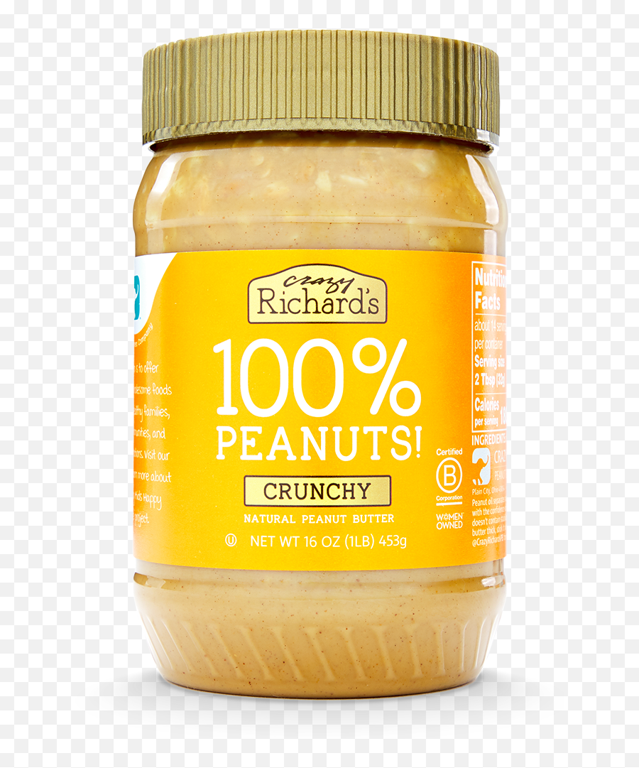 Natural Nut Butter Products Crazy Richardu0027s - Paste Png,Peanut Butter Transparent