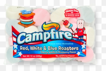 Red White U0026 Blue Roasters Campfire Marshmallows - Campfire Marshmallows Png,Marshmallows Png