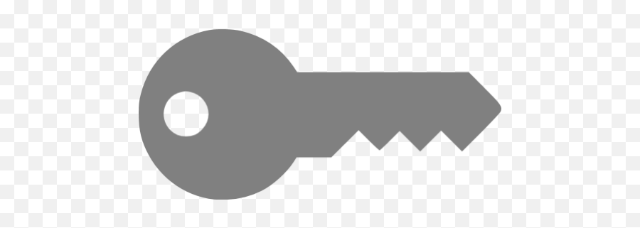 Gray Key Icon - Grey Key Icon Png,Key Icon Png