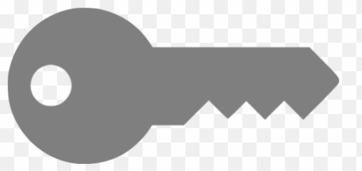 Gray Key Icon - Grey Png