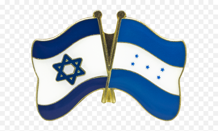Honduras And Israel Friendship Flag Pin - Decorative Png,Honduras Flag Png
