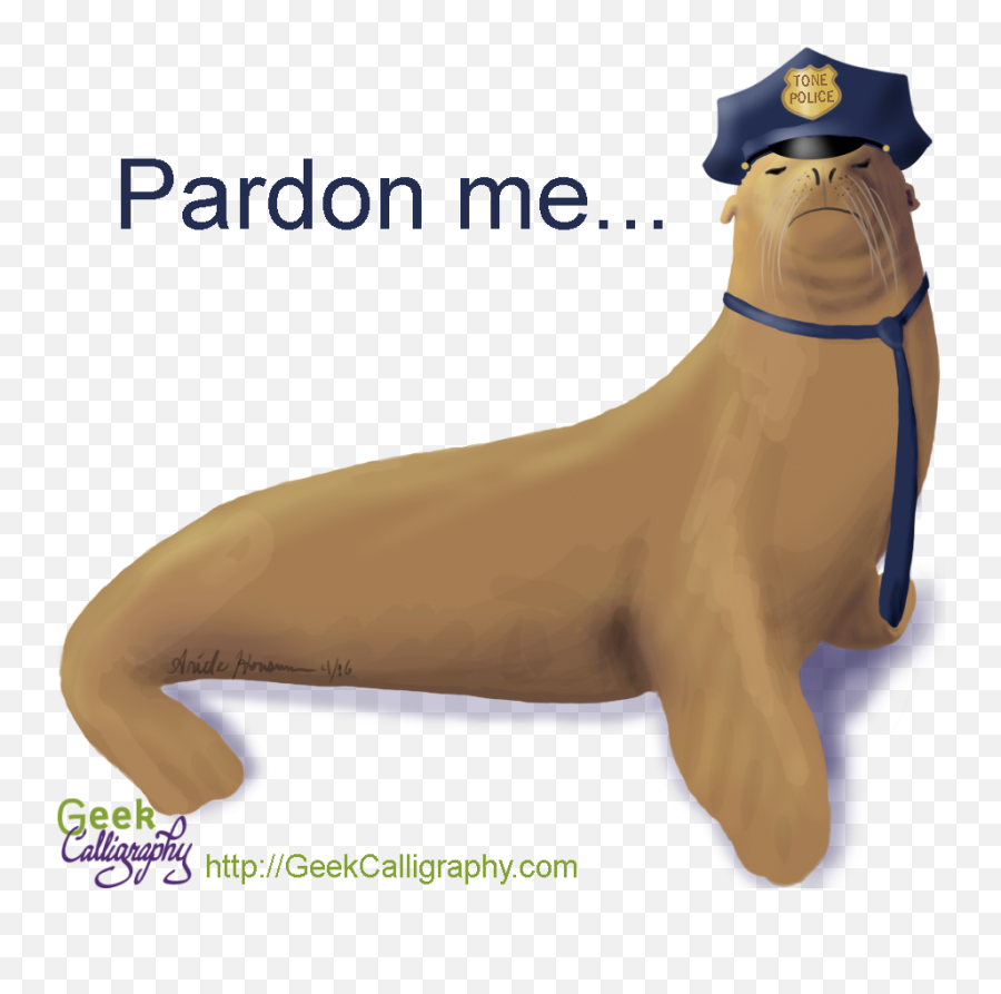 Your Friendly Officer Sea Lion Png
