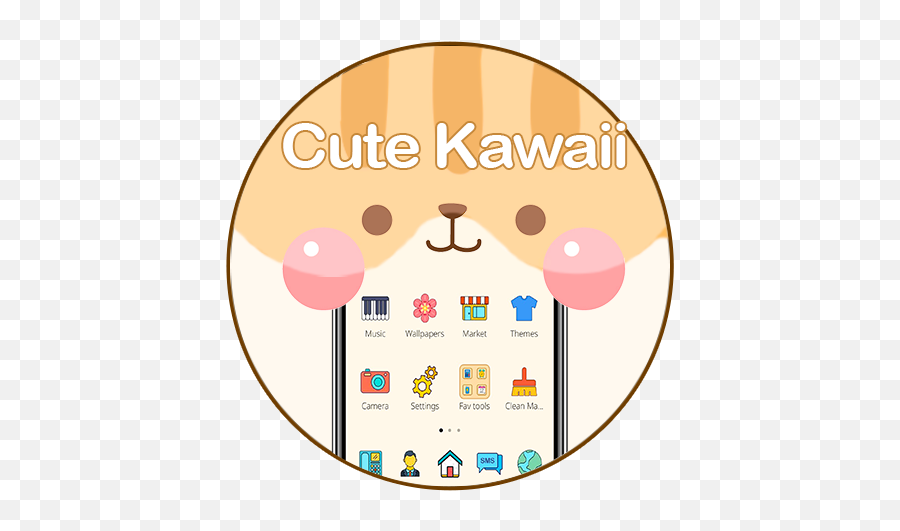 Cute Kawaii Molang Face Theme - Apps On Google Play Registrate Png,Cute Settings Icon