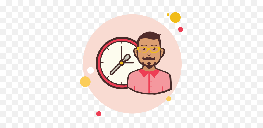 Man With A Clock Icon U2013 Free Download Png And Vector - Png,Free Clock Icon