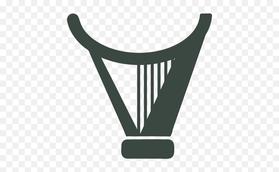 Flat Harp Silhouette Icon - Language Png,Lyre Icon