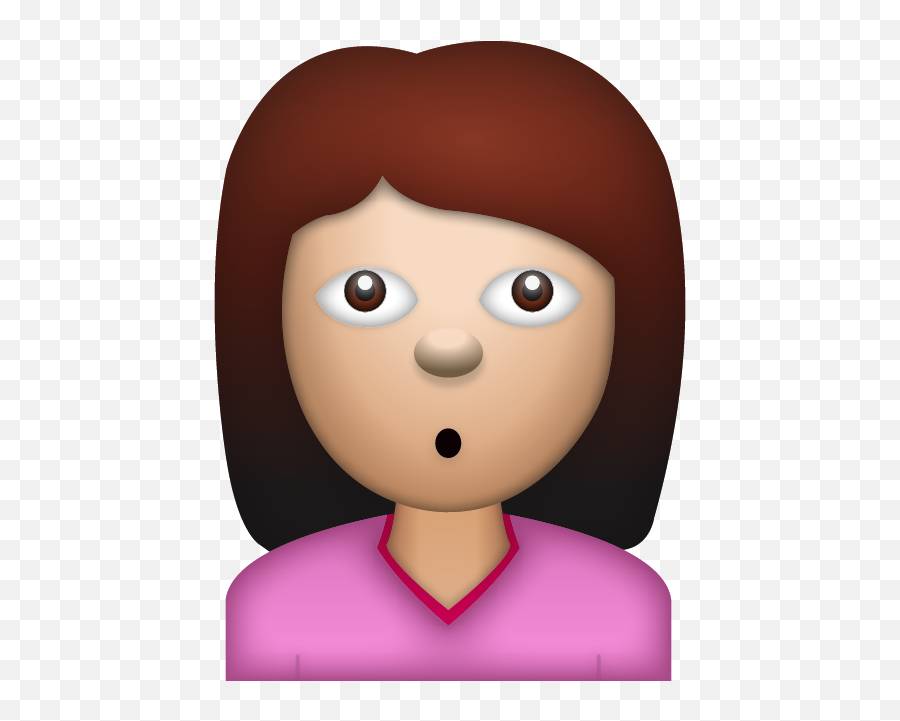 Download Woman Wondering Face Emoji Icon File Hd Free - Wondering Emoji Girl Png,Woman Icon Free