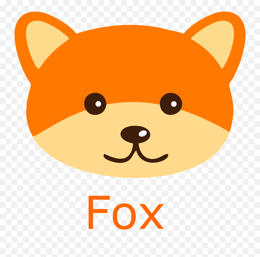 Free Fox Face Clipart Black And White Download - Animals Face Clipart Png,Arctic Fox Icon