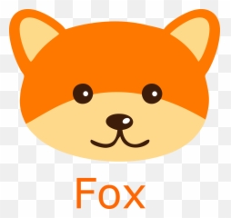 Free Fox Face Clipart Black And White Download - Animals Png