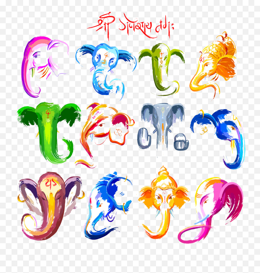 Download Hd Ganesh Chaturthi Png Picture - Ganesh God Images Colour Ganesh Ji Drawing,Ganesh Png