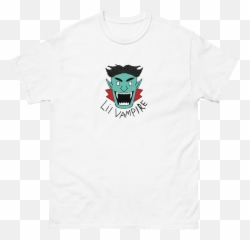 Lil Vampire Face White Tee U2013 Studio Six Png