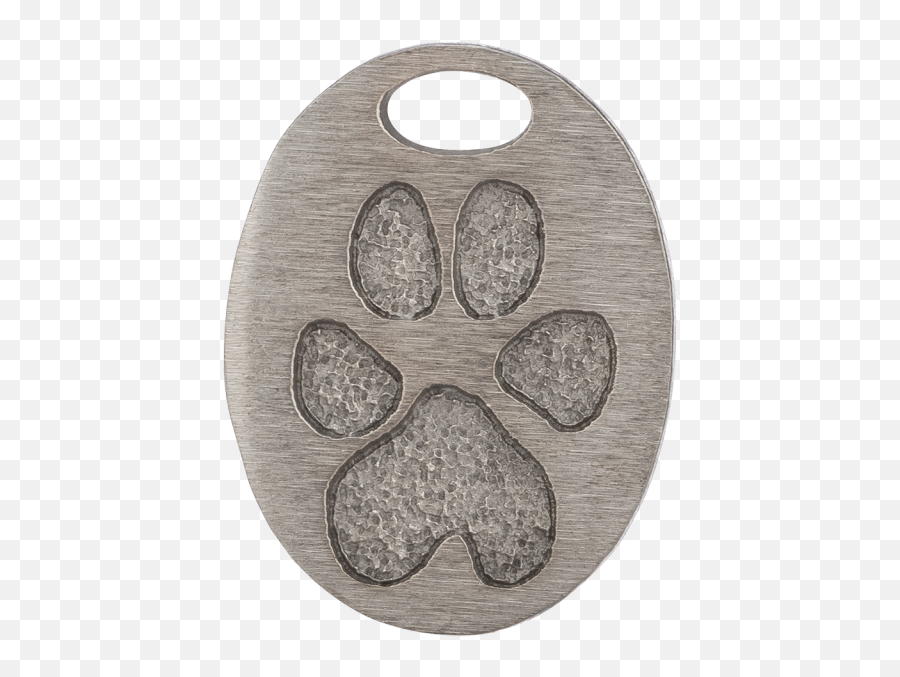 Oval Bronze Necklace - Paw Print Circle Png,Oval Png