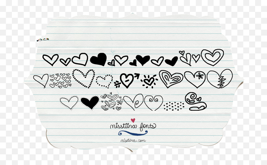 Mtf Heart Doodle Font - Heart Fonts Free Download Png,Heart Doodle Png