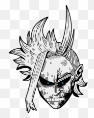Toshinoriall Might Pin - All Might Head Png Full Size Png All Might And Toshinori,All Might Png