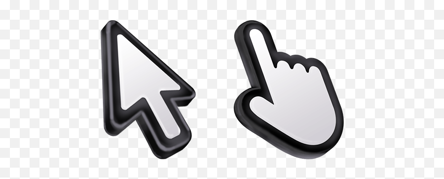 3d Black Stroke Mac Cursor - Sweezy Custom Cursors Custom Cursor Png,Custom Mouse Icon