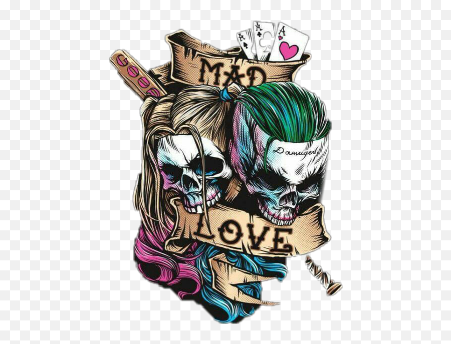 Kumpulan Materi Pelajaran Dan Contoh - Joker And Harley Quinn Quotes Png,The Jokers Logo