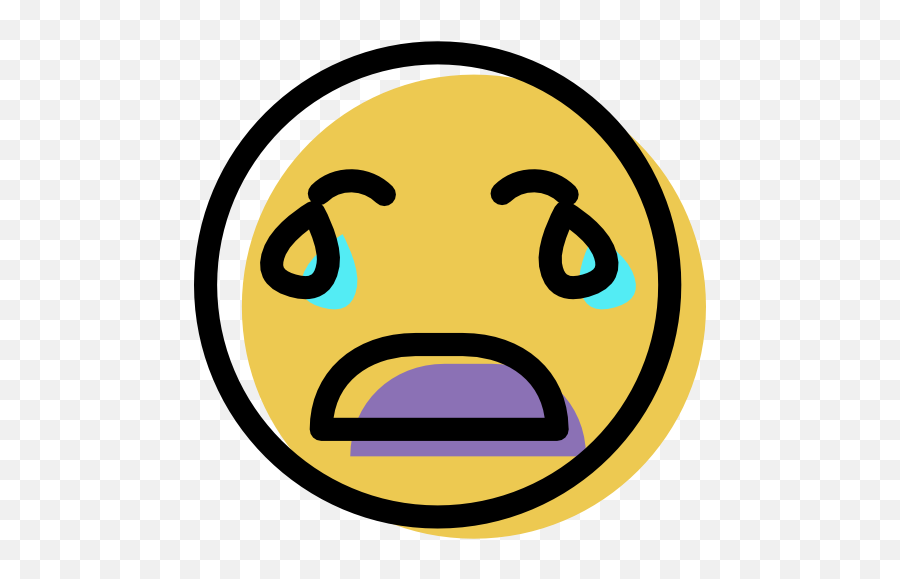 Crying Emoticon Emo Free Icon - Iconiconscom Emoticon Png,Weeping Icon