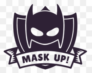 Batman Mask Up Badge - Carnival png