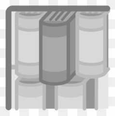 Bookcase Icon Clip Art Public Domain Vectors - Icone Bibliothèque Cercle Gris Png,Shelving Icon