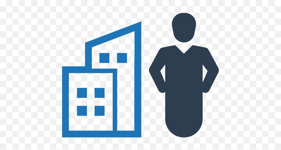 Building Icon Businessman Office Man - Company Icon Free Png,The Office Icon