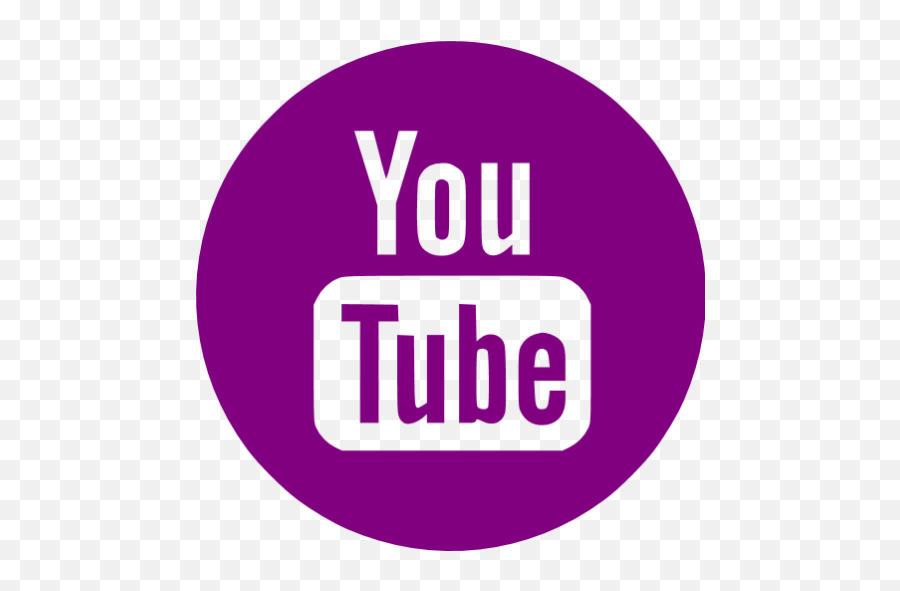 Purple Youtube 4 Icon - Free Purple Site Logo Icons Blue Youtube Png,Youtube Icon Download