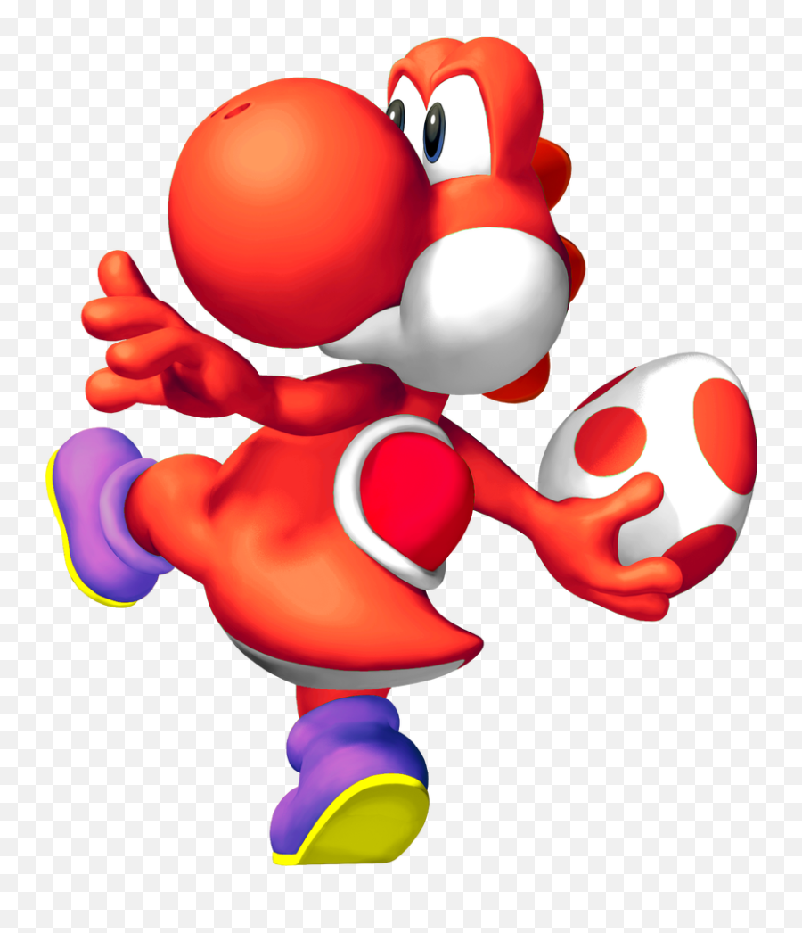 Red Yoshi Throwing Egg Clipart - Full Size Clipart 3667917 Yoshi Mario Bros Png,Yoshi Egg Icon