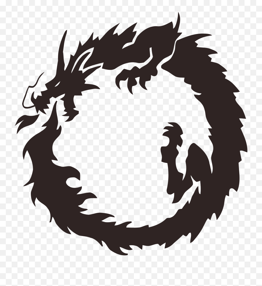 Circle Clipart Dragon - Ouroboros Dragon Png,Dragon Png Transparent