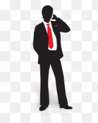 Businessman Silhouette Clear Background - Transparent png