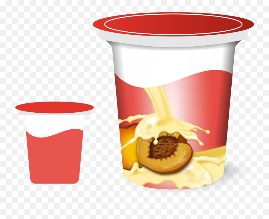 Download Emoji Clipart Peach Source - Yogurt Cup Clipart Yogurt Clipart Transparent Png,Peach Emoji Png