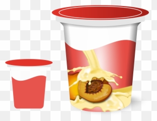 Download Emoji Clipart Peach Source - Yogurt Cup Transparent png