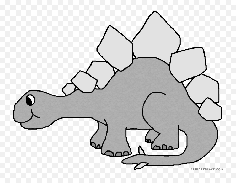 Stegosaurus Clipartblack Com Animal - Transparent Background Printable Dinosaur Clipart Png,Dinosaur Transparent Background