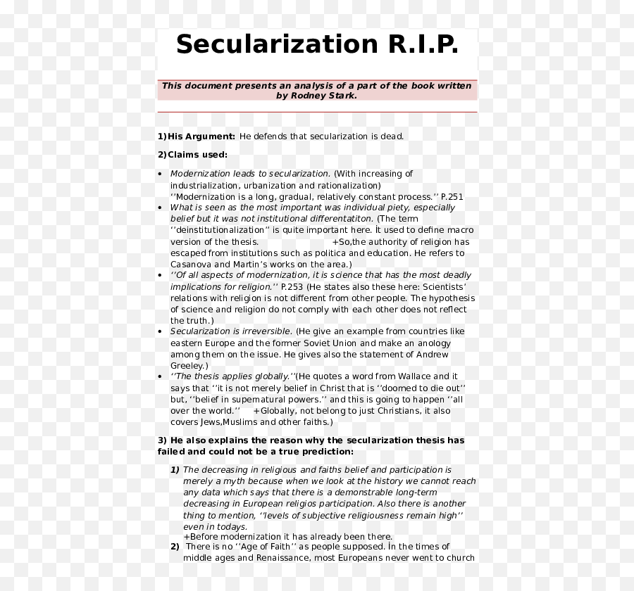 Doc An Analysis Of Secularization Rip Emrah Gökmen - Masdar Institute Of Science And Technology Png,Rip Paper Png