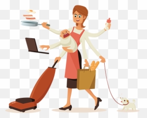 Busy Working Mom Png Transparent - Busy Mom,Mom Png