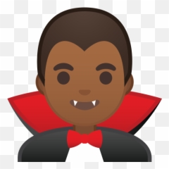Man Vampire Medium Dark Skin Tone Icon - Vampire Emoji Png,Vampire Png