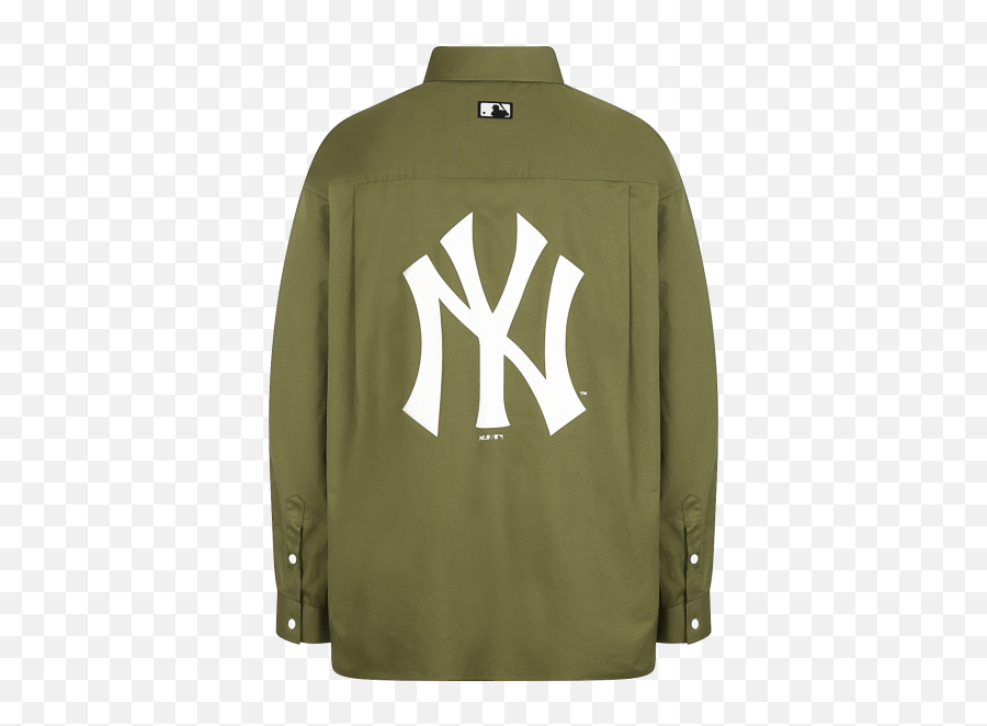 Back Big Logo Twin Pocket Casual Shirt - Sweatshirt Png,Yankees Logo Transparent
