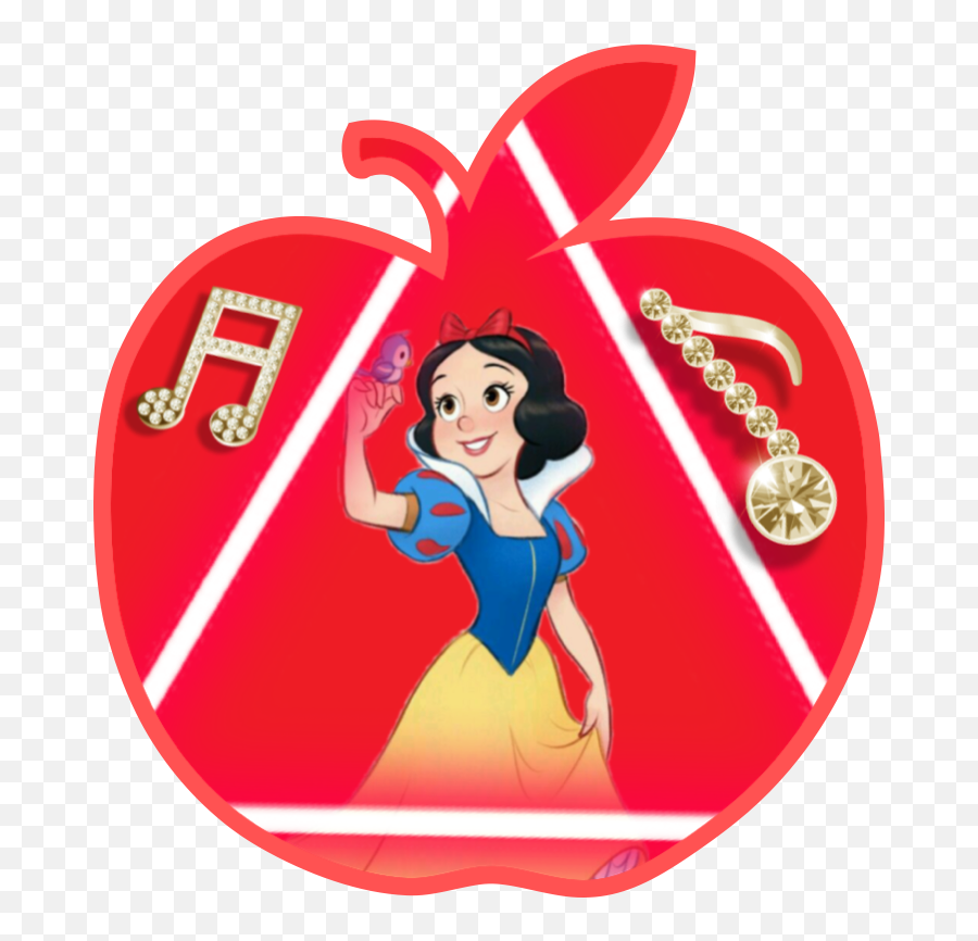 Snowwhite Snow White Red Apple Music - Emblem Png,Apple Music Logo White