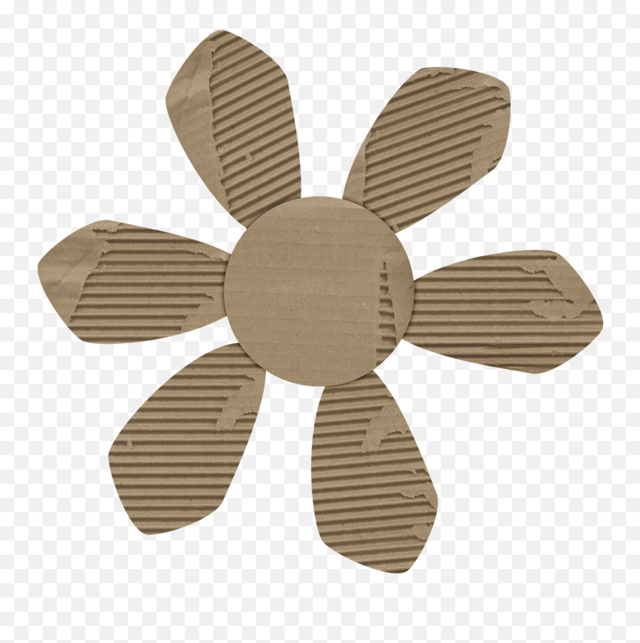 Corrugated Cardboard Paper - Cardboard Flower Png,Paper Flower Png