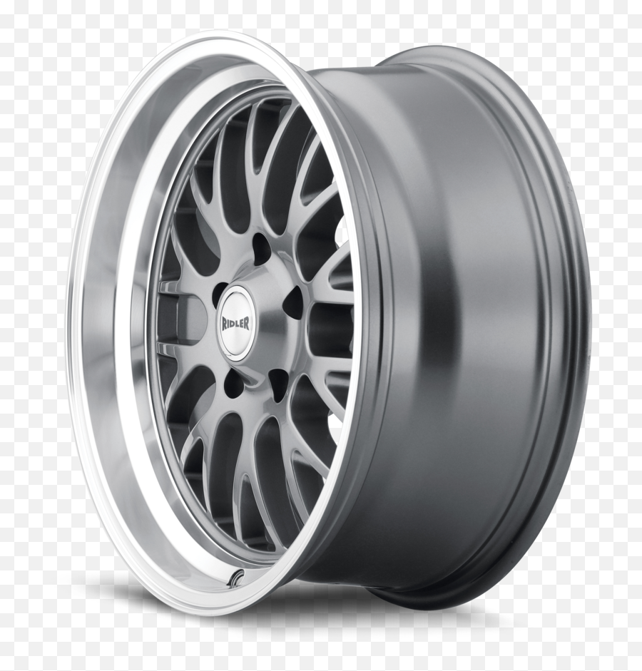 Ridlerwheel 607 Grey Machined Lip - Natural Rubber Png,Rim Png