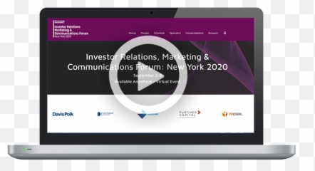 Investor Relations Marketing U0026 Communications Virtual Forum - Web Design png