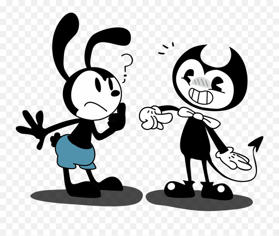 Mickey Oswald And Bendy Png Image - Epic Mickey Oswald The Lucky Rabbit,Bendy Png