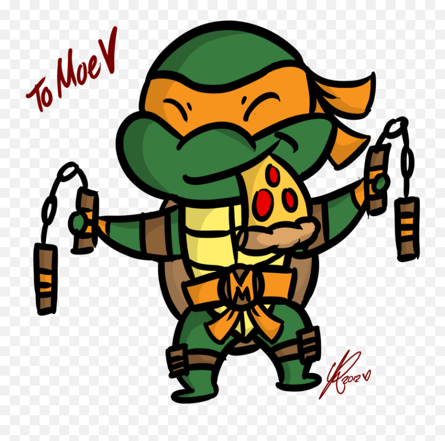 Michelangelo Ninja Turtle Drawing - Cartoon Ninja Turtles Michelangelo Png,Michelangelo Png