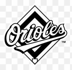 Download Baltimore Orioles 4 Logo Black - Baltimore Orioles Logo Black And White Png,Orioles Logo Png