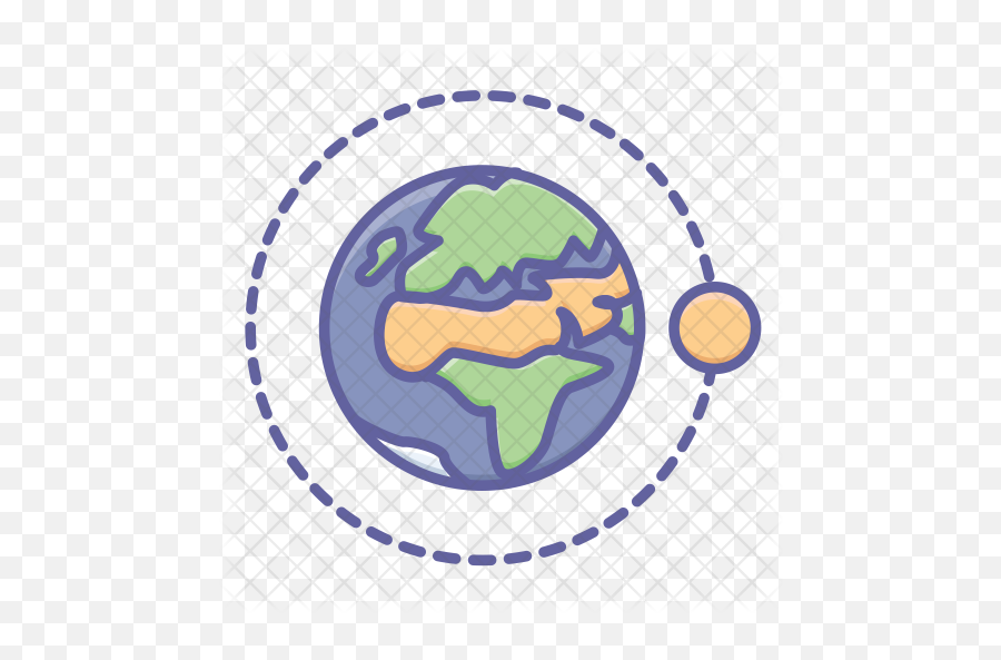 Earth Orbit Icon Of Colored Outline - La Boutique De Rita Png,Orbit Png